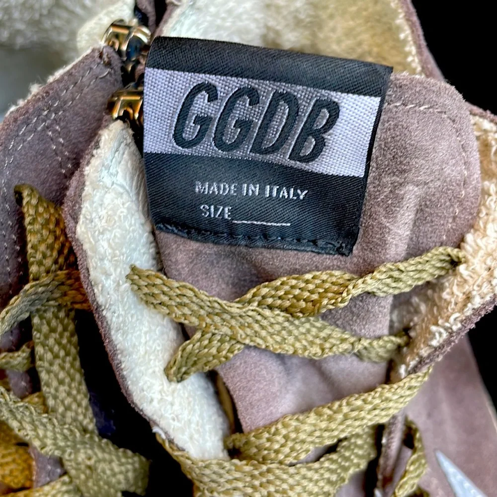 GOLDEN GOOSE LUXURY DISTRESSED FRANCY GREY SUEDE HIGH TOP SNEAKERS - 9 -โญ๏ธ๐ - Picture 6 of 12